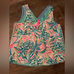 Lilly Pulitzer reversible florin tank XL one in a Mellon NWOT